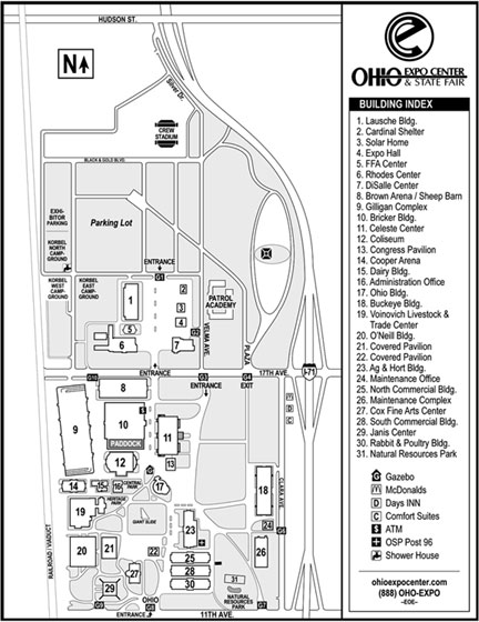 Ohio Expo Center Map
